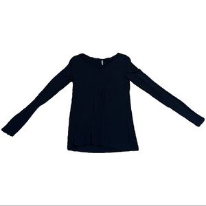 small black gap pure long sleeve shirt